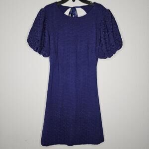 NWT Free People Women's Living Indigo/Apricot Rose Mini Dress Size Small